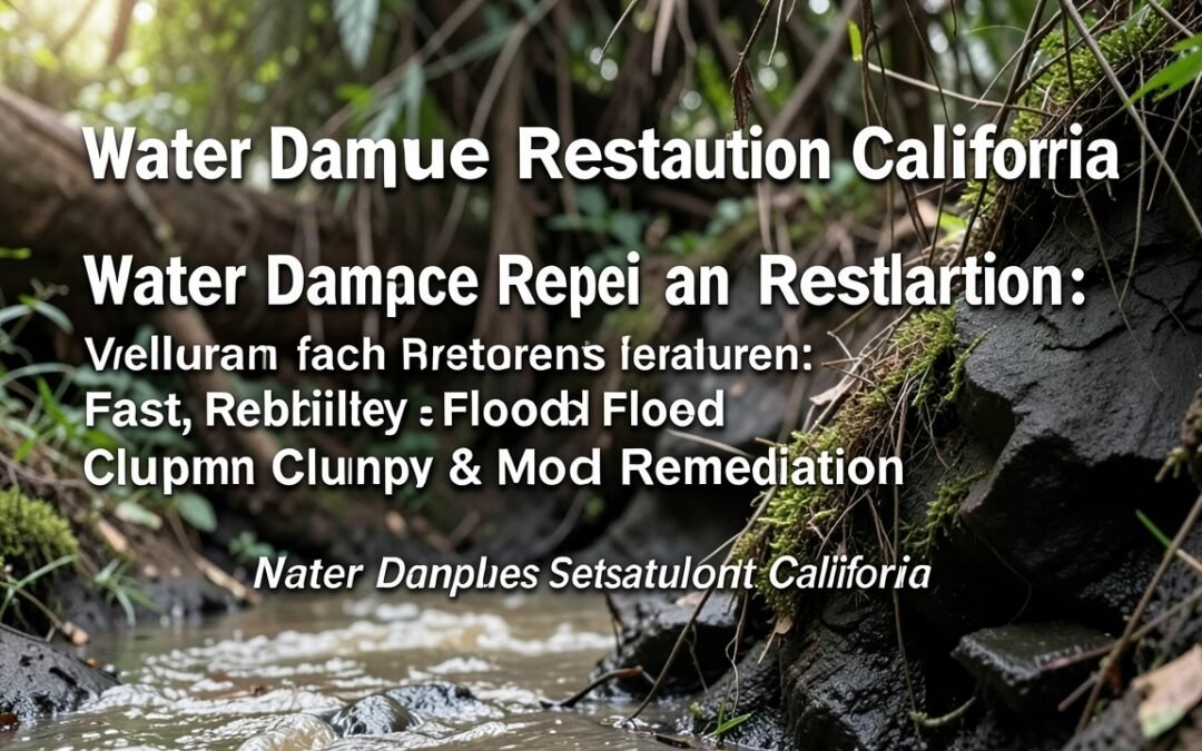 Water Damage Repair and Restoration California: Fast, Reliable Flood Cleanup & Mold Remediation